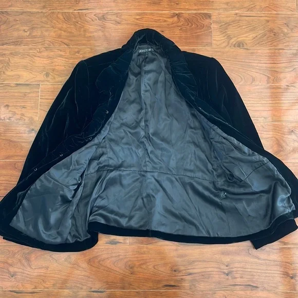 Lafayette 148 Black Silk Blend Jacket Coat - Picture 2 of 10